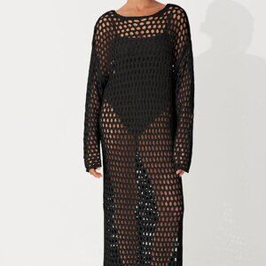 Zulu & Zephyr Black Crochet Dress